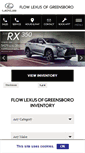 Mobile Screenshot of flowlexusofgreensboro.com